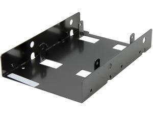 SilverStone SST-SDP08B 2 x 2.5" to 3.5" Bay Converter (Black Nickel)