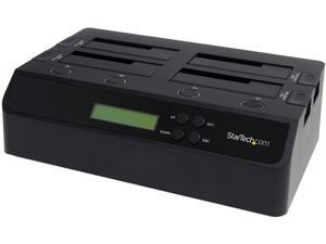 StarTech SATDOCK4U3RE 4 Bay USB 3.0 eSATA to SATA Standalone 1:3 HDD Hard Drive Duplicator Dock StarTech SATDOCK4U3RE 4 Bay USB 3.0 eSATA to SATA Standalone 1:3 HDD Hard Drive Duplicator Dock