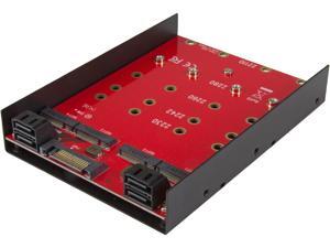StarTech.com 35S24M2NGFF 4x M.2 SATA Mounting Adapter for 3.5in Drive Bay - Four-Drive M.2 to SATA Adapter for One 3.5” Drive Bay StarTech.com 35S24M2NGFF 4x M.2 SATA Mounting Adapter for 3.5in Drive Bay - Four-Drive M.2 to SATA Adapter for One 3.5” Drive Bay