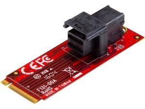 StarTech M2E4SFF8643 U.2 to M.2 Adapter - for 1 x U.2 PCIe NVMe SSD - M.2 PCIe x4 Host Interface - U.2 SSD - M.2 PCIe Adapter - U.2 Drive