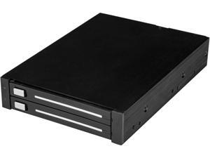 StarTech HSB225S3R HDD Rack - Dual Bay 2.5in SATA Rack - for 3.5in Bay - Trayless - RAID - Removable Hard Drive Bay - Hot Swap Cage StarTech HSB225S3R HDD Rack - Dual Bay 2.5in SATA Rack - for 3.5in Bay - Trayless - RAID - Removable Hard Drive Bay - Hot Swap Cage
