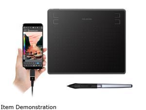 Huion HS64 Digital Graphics Tablets OSU! Drawing Tablet with 8192 Battery-Free Stylus and 4 Express Keys, Ideal Use for Distance Education and Wed Conference