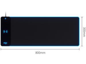 aigo Magic Carpet G001 Wireless QI Mouse Pad QI Wireless Charger Mouse Pad RGB Colorful Mouse Pad Gaming Game Mouse Pad Mobile Phone 10W Fast Charge Black aigo Magic Carpet G001 Wireless QI Mouse Pad QI Wireless Charger Mouse Pad RGB Colorful Mouse Pad Gaming Game Mouse Pad Mobile Phone 10W Fast Charge Black
