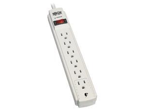 Tripp Lite 6-Outlets, 8-Ft Cord, 990 Joule Strip, Flat Plug - Protect It! Surge Suppressor
