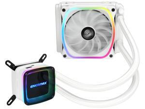 Enermax AQUAFUSION 120, Addressable RGB All-in-one CPU Liquid Cooler for AM4 / LGA1200, 120mm Radiator, Dual-Chamber Water Block, SquA RGB Fan, White, 5 Year Warranty Enermax AQUAFUSION 120, Addressable RGB All-in-one CPU Liquid Cooler for AM4 / LGA1200, 120mm Radiator, Dual-Chamber Water Block, SquA RGB Fan, White, 5 Year Warranty