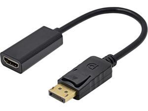 Corn DisplayPort Male to HDMI Female Converter Adapter M/F HD 1080P AV Converter for Lenovo Dell HP and other Brand
