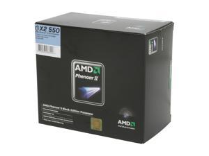 AMD Phenom II X2 550 Black Edition - Phenom II X2 Callisto Dual-Core 3.1 GHz Socket AM3 80W Processor - HDZ550WFGIBOX