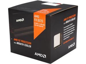 AMD FX-8370 with AMD Wraith Cooler Vishera 8-Core 4.0 GHz (4.3 GHz Turbo) Socket AM3+ 125W FD8370FRHKHBX Desktop Processor