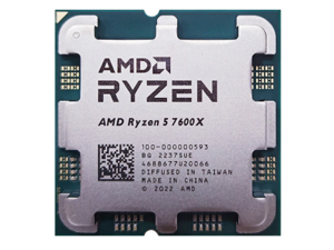AMD Ryzen 5 7600X - Zen 4 6-Core 4.7 GHz - Socket AM5 - 105W Desktop Processor (100-100000593WOF)