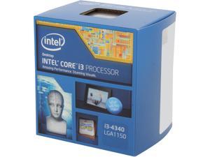 Intel Core i3-4340 - Core i3 4th Gen Haswell Dual-Core 3.6 GHz LGA 1150 54W Intel HD Graphics 4600 Desktop Processor - BX80646I34340