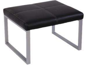 Alera Ispara Series Cube Ottoman, 26-3/8 X 22-5/8 X 17-3/8, Black/silver Alera Ispara Series Cube Ottoman, 26-3/8 X 22-5/8 X 17-3/8, Black/silver