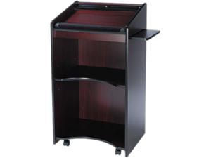 Safco 8918MH Executive Mobile Lectern 25 1/4"w x 19 3/4"d x 46"h Mahogany