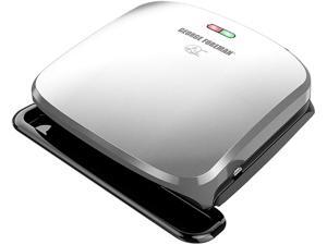 George Foreman 4-Serving Removable Plate Electric Indoor Grill and Panini Press, Platinum GRP3060P George Foreman 4-Serving Removable Plate Electric Indoor Grill and Panini Press, Platinum GRP3060P