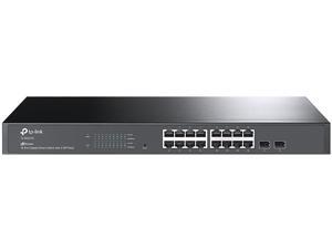 TP-Link TL-SG2218 | 16 Port Gigabit Smart Managed Switch, 2 SFP Slots | Omada SDN Integrated | IPv6 | Static Routing | L2/L3/L4 QoS, IGMP & LAG | Limited Lifetime Protection