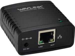 Wavlink 100 Мбит / с Ethernet через сеть USB 2.0 Ваш конкретный сервер печати LPR 10/100 Мбит / с USB-сеть USB Core Сервер публикации 100 Мбит / с / сетевой сервер печати или адаптер сервера печати