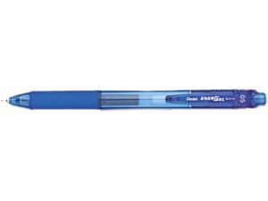 Pentel EnerGel-X Retractable Roller Gel Pen .5mm Blue Barrel/Ink Dozen BLN105C