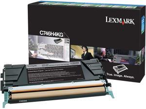 Lexmark C746H1KG Lexmark C746, C748 Black High Yield Return Program Toner Cartridge - Black - Laser - 12000 Page - 1 Each