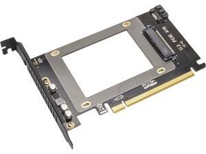 Syba SY-MRA25060 2.5" U.2 NVMe Drive to PCI Express x16 Slot Card or SATA III SSD/HDD PCI Mount Syba SY-MRA25060 2.5" U.2 NVMe Drive to PCI Express x16 Slot Card or SATA III SSD/HDD PCI Mount