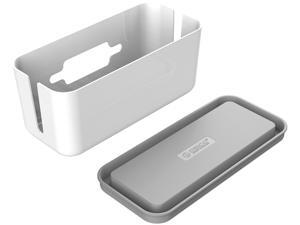 ORICO Cable Management Box Organizer with Smartphone Holder Wire, Charger Line, USB Network HUB Cable Management Box - White (CMB-18)