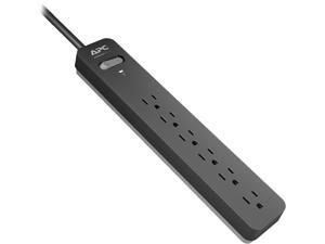 APC PE63 Essential SurgeArrest 6Outlet Power Strip Surge Protector 540 Joules