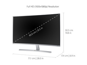 NeweggBusiness - ViewSonic VX3216-SCMH-W 32 Inch 1080p 1800R