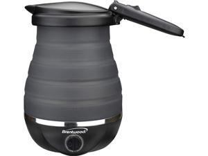 Brentwood KT-1508BK Dual Voltage 120/220v 0.8L 800W Travel Water Kettle Black