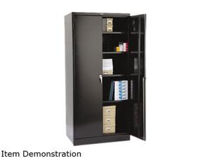 Tennsco 78" High Deluxe Cabinet 36w x 24d x 78h Black 2470BK