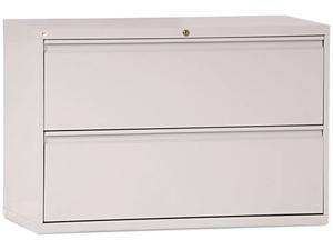 Two-Drawer Lateral File Cabinet, 42w X 19-1/4d X 28-3/8h, Light Gray Two-Drawer Lateral File Cabinet, 42w X 19-1/4d X 28-3/8h, Light Gray