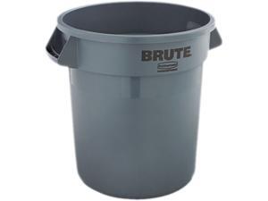 Round Brute Container, Plastic, 10 gal, Gray 2610 GRA Round Brute Container, Plastic, 10 gal, Gray 2610 GRA
