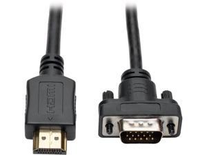 Tripp Lite HDMI to VGA Active Adapter Cable Low Profile HD15 M/M 1080p 10ft Tripp Lite HDMI to VGA Active Adapter Cable Low Profile HD15 M/M 1080p 10ft
