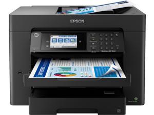Epson Workforce Pro WF7840 Wireless AllinOne WideFormat Printer with Auto 2Sided Print up to 13 x 19 Copy Scan and Fax 50Page ADF 500sheet Paper Capacity 43 Screen