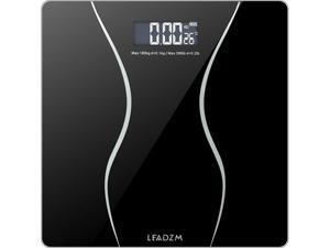 180kgs Digital Electronic LCD Personal Glass Bathroom Body Weight Scales Black 180kgs Digital Electronic LCD Personal Glass Bathroom Body Weight Scales Black