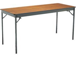 Special Size Folding Table, Rectangular, 60W X 24D X 30H, Walnut/Black Special Size Folding Table, Rectangular, 60W X 24D X 30H, Walnut/Black