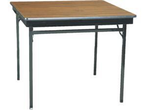 Special Size Folding Table, Square, 36W X 36D X 30H, Walnut/Black Special Size Folding Table, Square, 36W X 36D X 30H, Walnut/Black