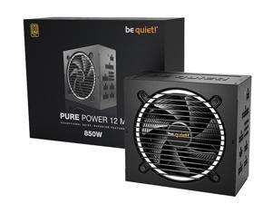 be quiet! Pure Power 12 M 850W ATX 3.1 / ATX 3.0 Power Supply | 80+ Gold Efficiency | PCIe 5.0 | 2 12V-rails | Overclocking GPU Support | Modular PSU | 10 Year Warranty