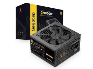 SEGOTEP 650W 80 Plus Gold Power Supply Non-Modular with 6+2 Pin Connectors PFC Protection and RoHS Compliance 120mm Silent Fan Gaming PSU Black (5 Years Warranty)