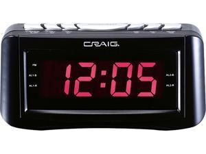 Craig LED Alarm Clock with AM/FM Radio 1.2-Inch Display, Black (CR45372 ) Craig LED Alarm Clock with AM/FM Radio 1.2-Inch Display, Black (CR45372 )