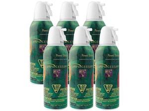 Compucessory 24306 Air Duster Cleaner, Moisture-free/Ozone-safe,10 oz. Can, 6/PK, Sold as 1 Package