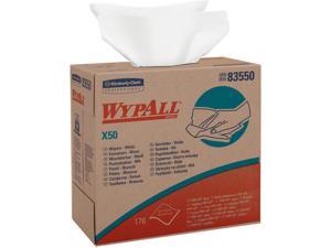 WypAll X50 Disposable Cloths (83550), Strong for Extended Use, POP-UP Box, White, 10 Boxes / Case, 176 Sheets / Box, 1,760 Sheets / Case WypAll X50 Disposable Cloths (83550), Strong for Extended Use, POP-UP Box, White, 10 Boxes / Case, 176 Sheets / Box, 1,760 Sheets / Case