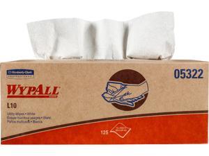 WypAll L10 Disposable Towels (05322), Limited Use, 1-PLY, Pop-Up Box, White, 18 Boxes / Case, 125 Large Wipes / Box WypAll L10 Disposable Towels (05322), Limited Use, 1-PLY, Pop-Up Box, White, 18 Boxes / Case, 125 Large Wipes / Box