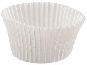 Hoffmaster 610032 Fluted Bake Cups, 4 1/2 dia x 1 1/4h, White, 500/Pack, 20 Pack/Carton, 1 Carton
