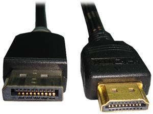 Unirise 6ft Displayport Male to HDMI Male Cable Unirise 6ft Displayport Male to HDMI Male Cable