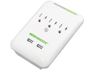 Innovera 71750 Wall Surge Protector, 3 Outlets / 2 USB Charging Ports, 540 Joules, White Innovera 71750 Wall Surge Protector, 3 Outlets / 2 USB Charging Ports, 540 Joules, White
