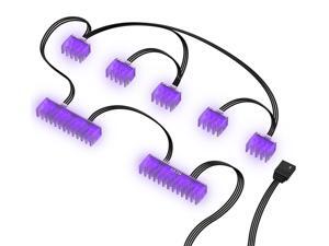 NZXT HUE 2 Cable Comb Accessory - Two 24-Pin and Five 8-Pin - Customizable RGB LED Combs - Cable Management Accessory NZXT HUE 2 Cable Comb Accessory - Two 24-Pin and Five 8-Pin - Customizable RGB LED Combs - Cable Management Accessory