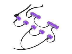 NZXT HUE 2 Cable Comb Accessory - Two 24-Pin and Five 8-Pin - Customizable RGB LED Combs - Cable Management Accessory NZXT HUE 2 Cable Comb Accessory - Two 24-Pin and Five 8-Pin - Customizable RGB LED Combs - Cable Management Accessory