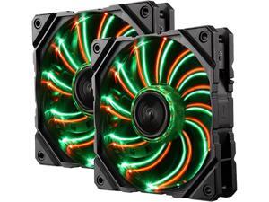 Enermax D.F.VEGAS DUO 120mm Dust Free Rotation Technology DUO LED High Performance with PWM speed control Case Fan Twin Pack, UCDFVD12P-T Enermax D.F.VEGAS DUO 120mm Dust Free Rotation Technology DUO LED High Performance with PWM speed control Case Fan Twin Pack, UCDFVD12P-T