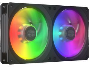 Cooler Master MasterFan SF240R ARGB 240mm Square Frame Fan w/ 18 Independently- Controlled Addressable RGB LEDS, Hybrid Blade Design, Cable Management and PWM Control Fan Cooler Master MasterFan SF240R ARGB 240mm Square Frame Fan w/ 18 Independently- Controlled Addressable RGB LEDS, Hybrid Blade Design, Cable Management and PWM Control Fan