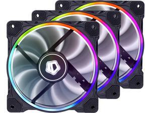 ID-COOLING ZF-12025-RGB-TRIO RGB Sync with Asus/MSI motherboards, High Static Pressure, Big Airflow 120mm PWM Controlled Fan With De-vibration Rubber, 55.2CFM ID-COOLING ZF-12025-RGB-TRIO RGB Sync with Asus/MSI motherboards, High Static Pressure, Big Airflow 120mm PWM Controlled Fan With De-vibration Rubber, 55.2CFM