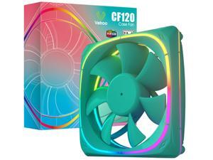 Vetroo CF120 120mm Case Fan 5V 3 PIN Addressable RGB MB Sync PC Cooling Fan W/ Green Fan Frame for Radiator / CPU Cooler / Computer Case Vetroo CF120 120mm Case Fan 5V 3 PIN Addressable RGB MB Sync PC Cooling Fan W/ Green Fan Frame for Radiator / CPU Cooler / Computer Case