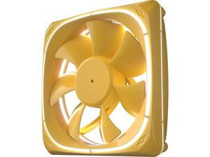 Vetroo DF120 120mm Case Fan White LED Lighting PC Cooling Fan W/ Yellow Fan Frame for Radiator / CPU Cooler / Computer Case